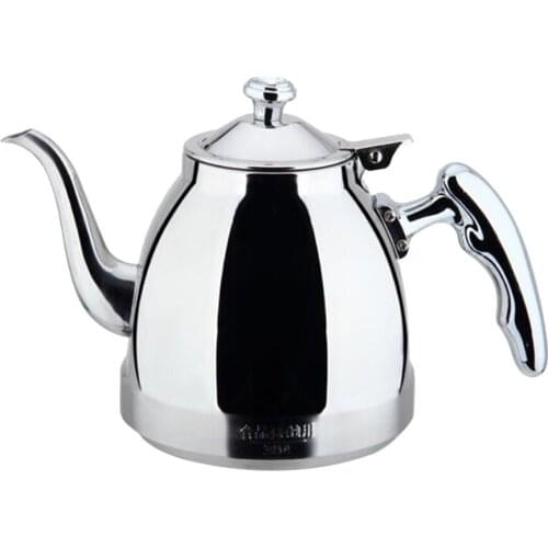 Outdoor Camping Stainless Steel 1.5L TeaKettle Kitchen Mini Tea Pot + Infuser