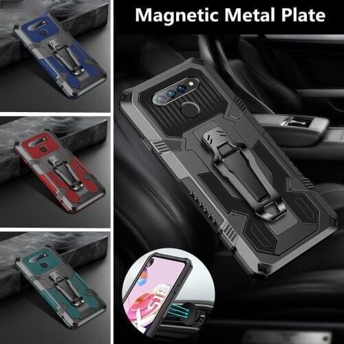 Rugged Hybrid Stand Back Shockproof Armor Phone Cover For LG Stylo 6 Aristro 5 Pro K31 K41S K51 K51S K61 Stylo6 Case Funda