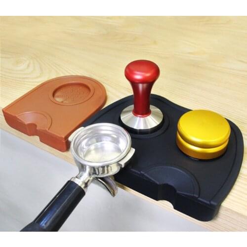 Espresso Coffee Tamper Mat Anti-slip Silicone Coffee powder Pad Barista Latte Art Pen Tamper Tamping Holder Coffee Accessories