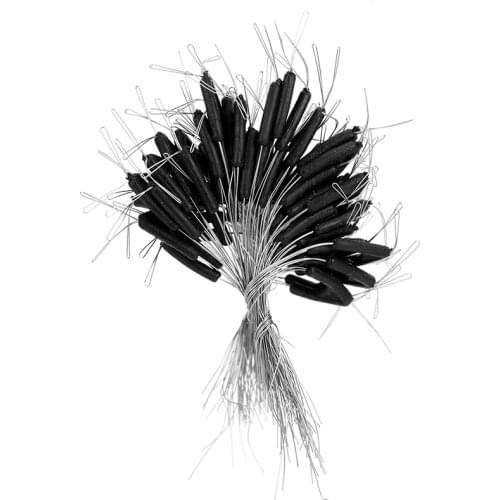 Hot 50pcs Double hooks contactor device fishing line space bifurcation eight type space bean line swivel tying tool B374