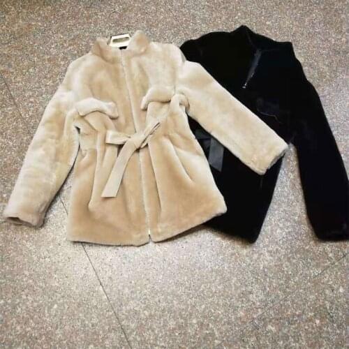 Women Double-Faced Real Coat Winter Warm Wool Coats Female Genuine Jacket Long Parka With Natural Fur LX2579