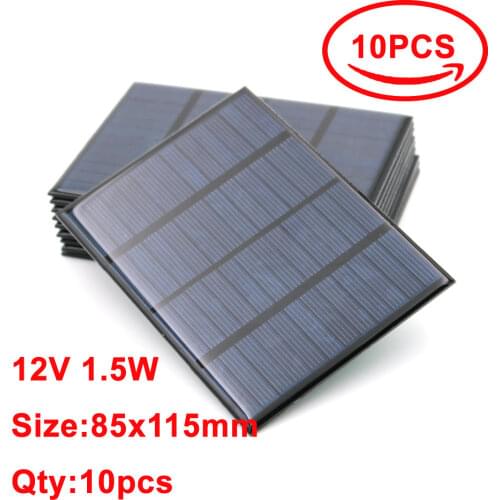 1pc x Solar Module 12V 1.5W 125mA Portable Module DIY Small Solar Panel for Cellular Phone Charger Home Light Toy etc Solar Cell