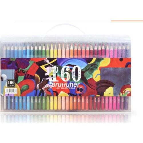 160 oily color pencil art drawing pencil lapis de cor multicolor painting supplies Plomo de arco iris Cor do arco-íris