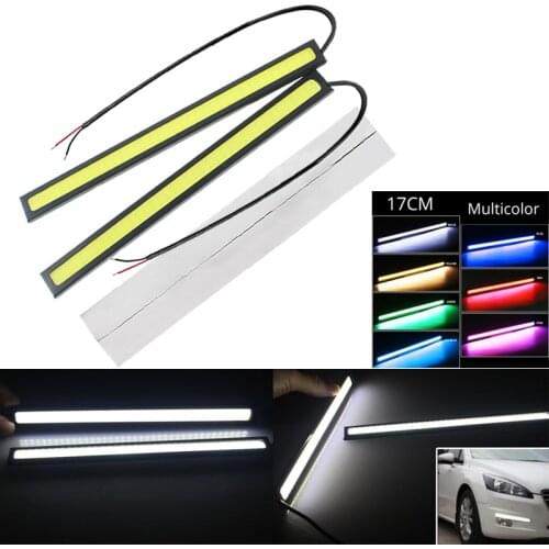 1x 17cm Universal Daytime Running Light COB DRL LED Car Lamp External Lights Auto Waterproof Car Styling Led DRL Lamp