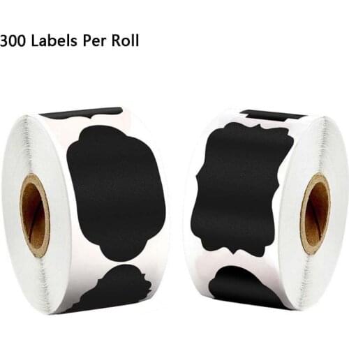 300pcs/roll Blank Chalkboard Labels Sticker for Kitchen Canning Mason Spice Jars