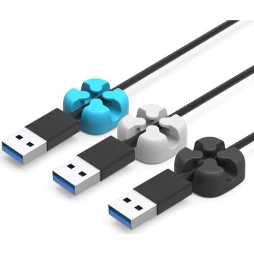 5 Pcs Cable Orgaziner Cord Organizer Desk Cord Holder Cable Management Clips Cross Shaped Clutter Aide for Office Home Desktop
