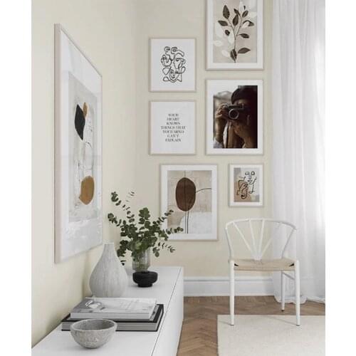 Abstract Line Art Poster Print Wall Art Picture Canvas Painting Nordic Minimalist Photography Home Living Room Decoration