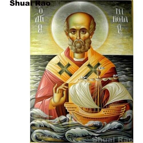 5D Diy Diamond Painting sale orthodox religion Full Square Needlework Home Decor Cross Stitch Handcraft Embroidery Mosaic icon