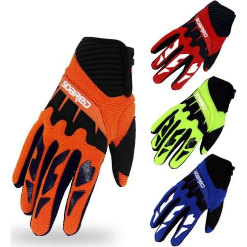 Children Full Finger Cycling Gloves Roller Skate Riding Gloves Wear-resistant Breathable Skating Sports Gloves 3-12 Years Old