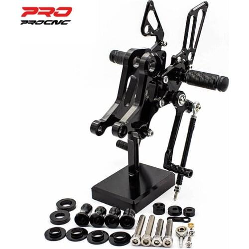 For Ducati Monster 696 796 1100 1100S 1100 EVO CNC Aluminum Alloy Motorcycle Footrest Footpeg Pedal Foot Peg Rearset Rear Set