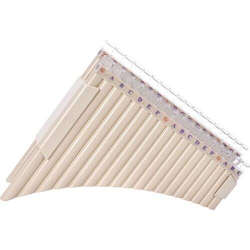 Double Row Pan 36 Pipes Pan Flute Pan Pipe C Key ABS Plastic Traditional Woodwind Musical Instrument for Beginner and Teaching