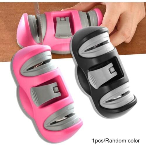 Hot Sale Kitchen Cutter Sharpener 2-Stage Sharpening Stone Multifunction Manual Blade Sharpening Tool Non-Slip Design Sharpener