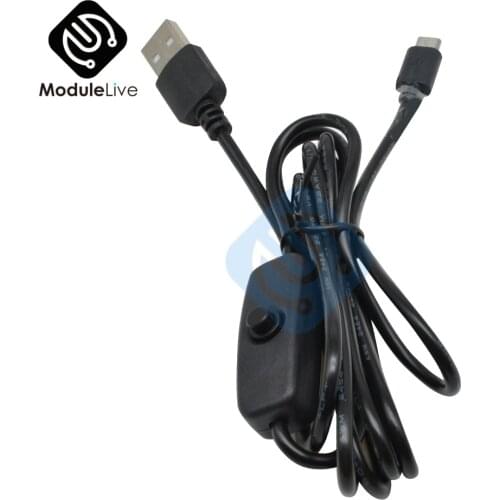 Micro USB Power Supply Charging Cable Mini Cable With ON/OFF Switch 1.5m 150CM For Raspberry Pi