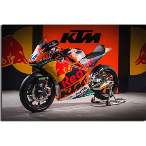 Race Bike Photo Decorative Posters and Prints Canvas Painting Wall Art Picture For Living Room Decor