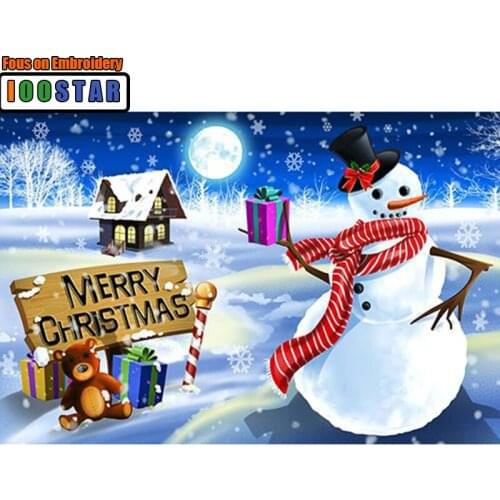 Diamond painting cross stitch santa claus snowman 5d diy diamond embroidery Cross Stitch kits Diamond Mosaic paintings christmas
