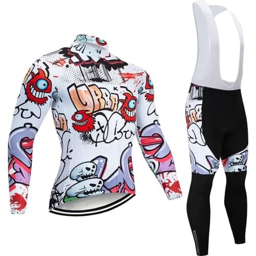 2021 Funny Long Cycling Jersey 9D Set Bicycle Clothing Quick Dry Bike Clothes Wear Ropa Ciclismo Mens Short Maillot Culotte Suit