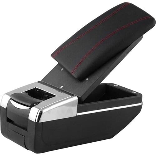 Car Modification Basic Armrest Box Red Line Car Central Armrest Box