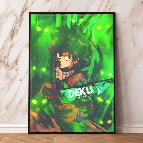 Colorful Japan Anime My Hero Academia Artwork Original Design Anime Wall Art Print,50 x 70 cm,No Frame