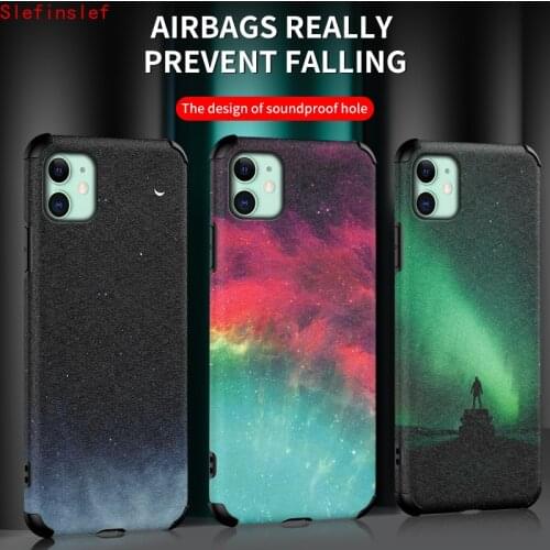 Matte Starry Sky Phone Case for IPhone 6 6s 7 8Plus X XR XsMAX 11Pro 11 11ProMAX SE2020 Silk Pattern Four Corners Anti-fall case