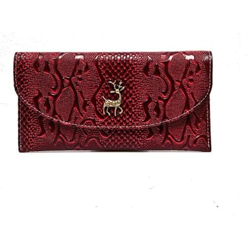 NEW Fashion Womens Wallet Female long Wallets Hollow Leave Pouch Handbag for Women Coin Leather Purses Card holder Carteira