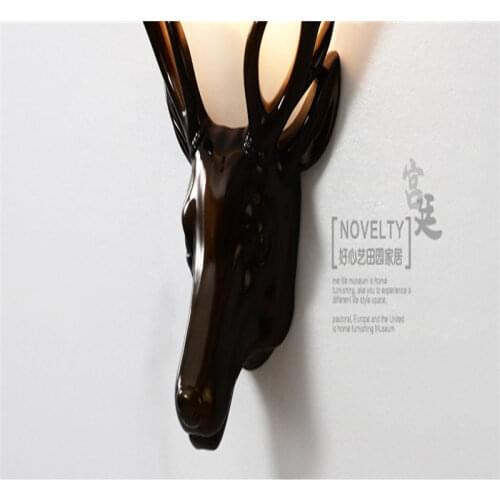 Hoshine Brand New Arrival Modern Brief Deer Head Wall Lamp Fashion Bedside Wall Light Led Wall Lamp