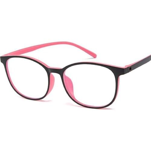 TR90 Anti Blue Light Glasses Ultralight Female Eyeglasses Frames Fashion Designer Pink Cat Eye Optical Glasses Frame Women