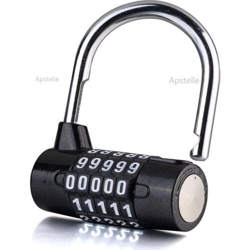 ORIA 5 Digit Combination Lock Code Number Security Drawer Cabinet Padlock Safety Luggage Toolbox Closet Gym Bicycle Travel Lock