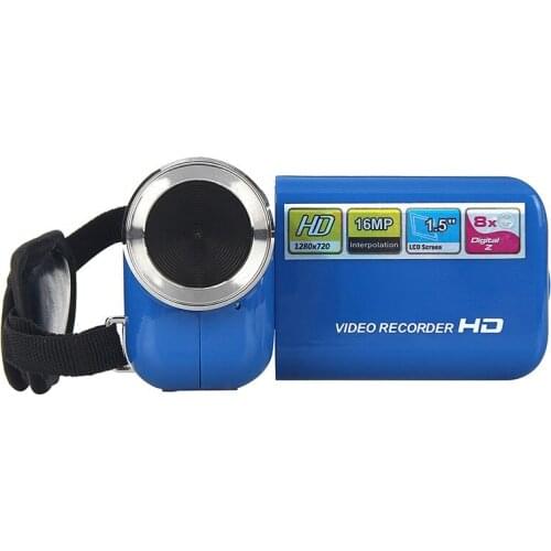 Portable & Mini HD 720P Camera Camcorder 1.5 Inch TFT 16MP 8X Digital Zoom Video Camcorder Camera DV