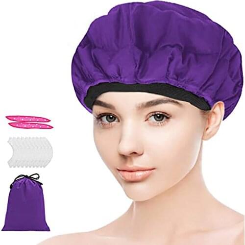 Flaxseed Deep Conditioning Heat Cap Hair Care Safety Microwave Heat Cap Deep Repair Nursing Cap