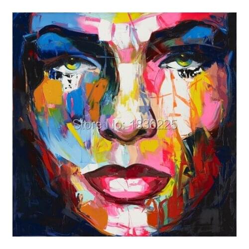 Modern Home Decor For Living Room Decor Abstract Wall Art Picture Young Girl FACE Canvas Art Oil Painting On Canvas painting
