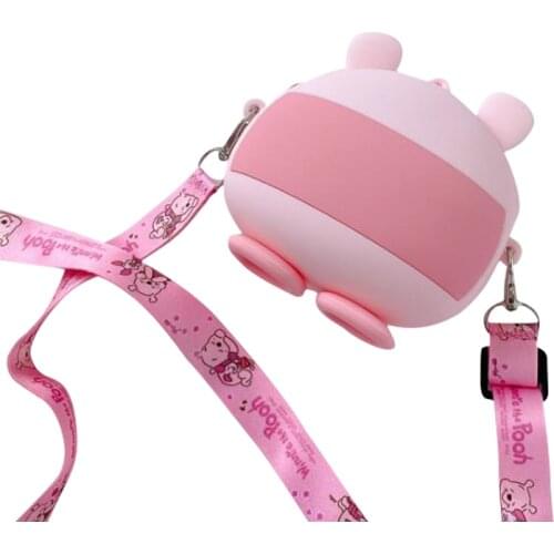 Girls Zipper Light Weighted Water-resistant Crossbody Bags Multi-color Portable Purse Little Girls Lovely Cartoon Animal Handbag