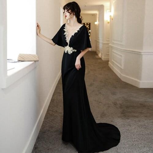 A-Line Deep V-Neck Elegant Gala Dresses For Party Vestido Formatura Tulle Elegant Formal Evening Gowns Vestido