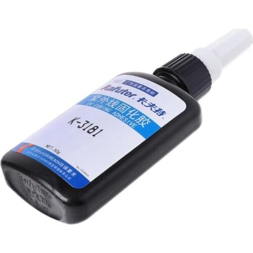 UV Light Adhesive Strong Bonding For Metal Wood Glass Crystal Cure Glue P9YA