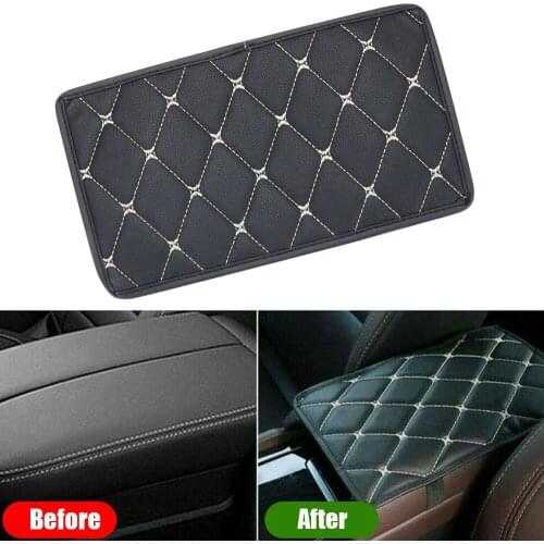 Universal Car Armrest Mat Interior Auto Armrests Storage Box Mats Armrest Cushion Cover Pad Automobiles Protector Waterproof Pad