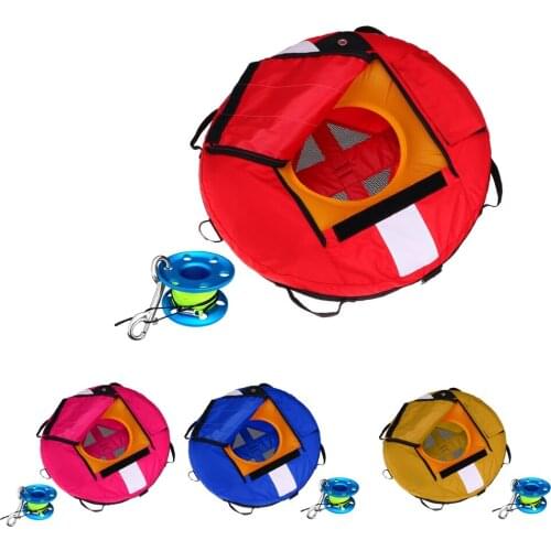 High Visibility Freediving Buoy + Finger Reel for Spearfishing Scuba Diving Snorkeling Multicolor Scuba Diving Safety Float