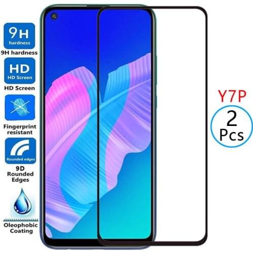 9d protective tempered glass for huawei y7p screen protector on huaweiy7p y 7p y7 p yp7 7yp safety film huawey huwei hawei huawe