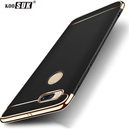Xiaomi Mi A1 MiA1 Protect Case Coque 3 in 1 Gold plated Phone Case For Xiaomi Mi 5X Mi5X Back Cover Shock Proof Hard Shell Black