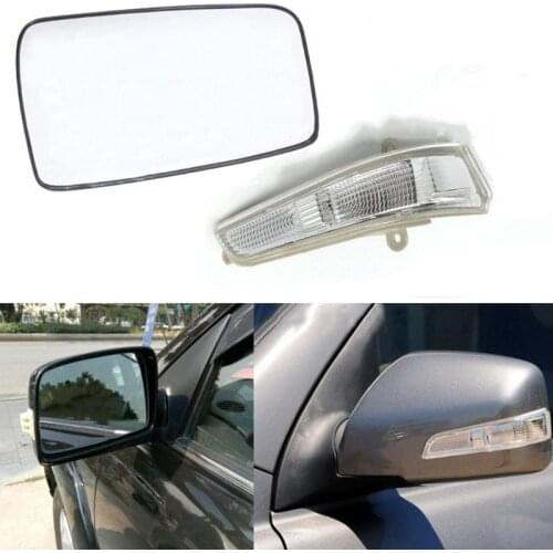 Lofty Richy For Kia Sportage 2007 2008 2009 -2013 Rearview Mirror Glass Mirror Reflector Lens LED Side Turn Signal Light