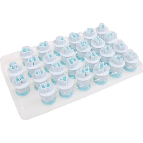 10/26pcs Upper&Lowercase Alphabet Cookie Cutter Plastic Capital Letters Fondant Cutter Baking Cupcake Mold Cake Decoration