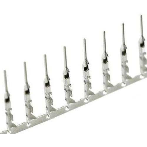 100pcs 2.54mm Dupont Jumper Wire Cable Housing Male Connector Terminal Crimps