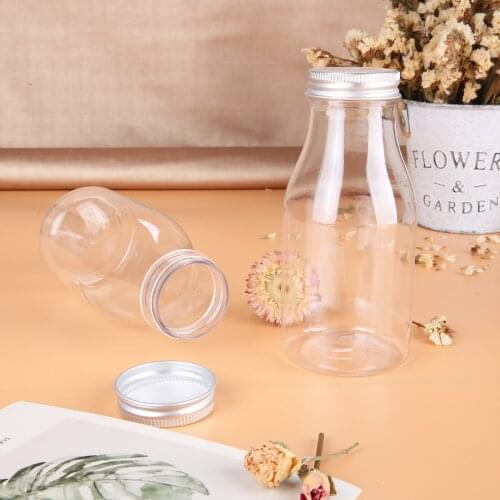 300ML Transparent Milk Bath Salt Bottle Mask PET Bottle Cosmetic Container Travel Kits Portable PET Lotion Cream Pot