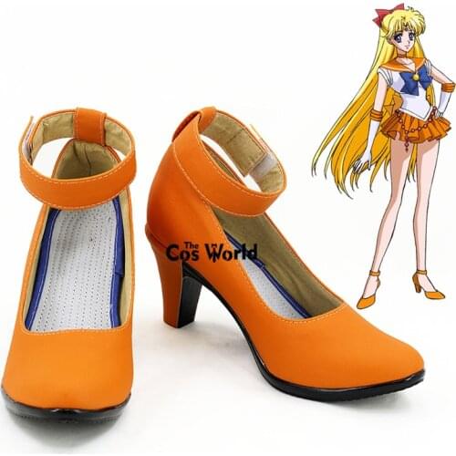 Sailor Moon Sailor Venus Minako Aino Mina Aino Arianne Aino Anime Customize Cosplay High Heels Shoes