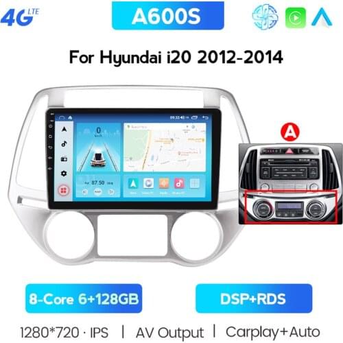 For Hyundai I20 2012 2013 2014 Manual Autoradio Car Radio Android 10 Multimedia Player Touch Screen No Dvd 2din Gps With Camera