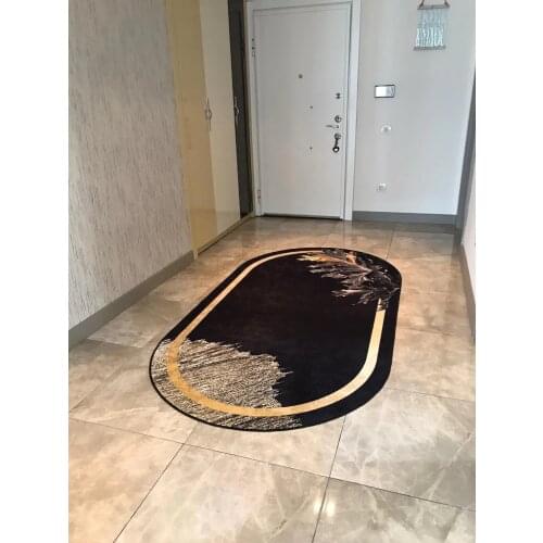 Beenda Trend Pattern Washable Non-Slip Bottom Carpet Decorative Washable Hallway Rug Oval
