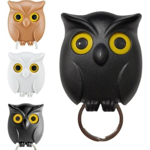 Night Owl Key Holder Keychain Wall Key Holder Magnets Keep Hook Hanging Key It Will Open Eyes Night Owl Magnetic Wall Key Holder