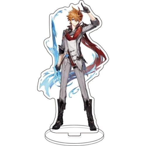 Game Genshin Cosplay Impact TARTAGLIA Acrylic Stand Card Anime Project Props Diona Accessories Decoration Kids Toys Xmas Gifts