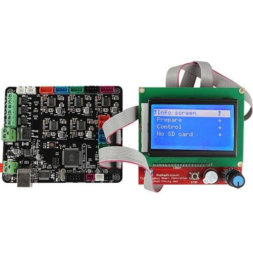 Motherboard Kit Main Control Board MKS BASE V1.6+12864 LCD Compatible With Mega2560 Ramps1.4 for 3D Printer