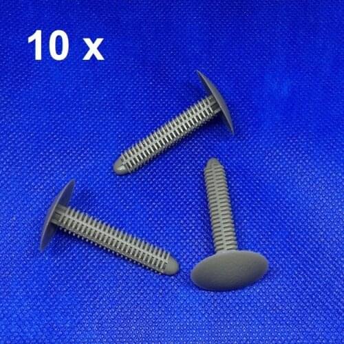 X10 For Range Rover P38 Front Seat Base Fir Tree Fastener Clips- Grey Long stem
