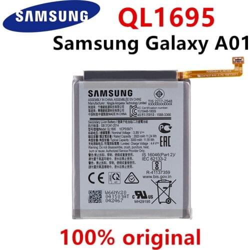 SAMSUNG 100% Orginal QL1695 3000mAh Replacement Battery For Samsung Galaxy A01 Mobile phone Batteries