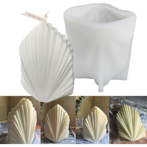 Candle Silicone Stencil Easy to Clean DIY Shell Shape Template For DIY Candle Fondant Soap Chocolate